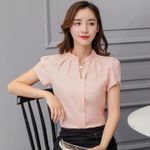 Short sleeve casual pink top