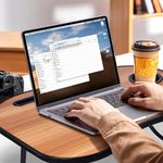 product_image_name-Generic-Laptop bedside table for dining and laptop use, perfect for enjoying breakfast in bed, with a TV tray featuring a cup holder/drawer.-2