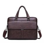 product_image_name-AD-Hyper Leather Laptop Bag - Brown -2