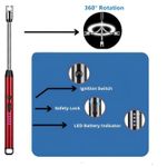 product_image_name-Generic-Rechargeable Electric Arc L-ighter Pulse I-gniter BBQ Kitchen Gas Stove Candle With Inbuilt Battery,Arc Pulse Ignition Outdoor Windproof-5