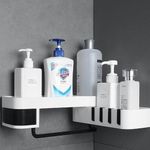 product_image_name-Generic-Corner Shower Bathroom Shelf - White-1