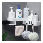 product_image_name-Generic-Corner Shower Bathroom Shelf - White-4