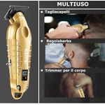 AD Profession Electronic Digital Styling Clipper Trimmer  and Acessory Set- Multicolour - image 2
