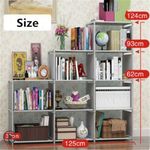 product_image_name-Generic-Étagère De Rangement Combinée Multifonctionnelle, Porte-vêtements, étagère, étagère De Rangement Pour Meubles, Gris-3