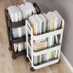 product_image_name-Generic-4-Layer Plastic Rolling Multi-Purpose Trolley with Handle - Multifunctional Storage Trolley Suitable for Offices, Living Rooms, and Kitchens - Wheeled Movable Storage Rack - White-7