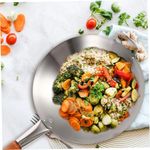 product_image_name-Generic-Stainless Steel Wok Pan With One Handle - Silver -4