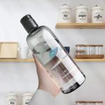 product_image_name-Generic-Black Transparent Water Bottle with Time Marker - 700ml-3