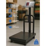 product_image_name-Generic-150Kg Foldable Double-Sided LED Display Electric Platform Scale - 6V Rechargeable Heavy Duty Scale with Power Switch SC-5 (L15.7 x W11.8 x H27.5)inch- Black-3