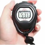 AD Handheld Digital Sport Stopwatch - Black - image 2