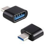 product_image_name-Generic-Mini USB OTG Type-C Adapter - Black-1