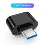 product_image_name-Generic-Mini USB OTG Type-C Adapter - Black-2