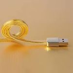 product_image_name-Generic-USB to Lightning Cable for iPhone – Fast Charging, Durable, Gold-2