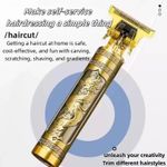 product_image_name-Generic-USB Electric Hair Cutting Machine Rechargeable Hair Clipper Man Shaver Trimmer Barber Professional Beard Trimmer  T9  Pro-7