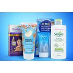 product_image_name-Simple-Complete Skincare Set – Cleanser, Scrub, Serum & SPF50 Sunscreen for Clear & Glowing Skin-1