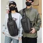 Fashion  Waterproof Pro Oxford Leather Chest Bag - Multicolour - image 2