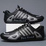 product_image_name-AIDAILU-Men's Sports Shoes PU Male Sneakers Trendy Outdoor Shoes - Black-7