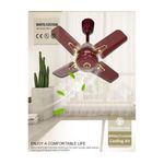 Powerful 24" High Speed Ceiling Fan Short Blade - Brown - image 2