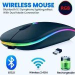 product_image_name-Generic-Hp W10 Black Rechargeable Wireless Mouse - Black-2