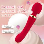 Generic Premium Soft Safe Waterproof Dual-head Silicone Vibrator with 10 Vibration Modes - image 2
