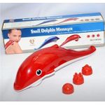 White Label 3-in-1 Handheld Deep Tissue Dolphin Massager with Infrared Light - - image 2