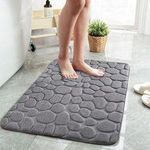 TIMBUTUS Bathroom Toilet Absorbent Bath Mat -Non-slip