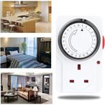 Generic Plug Socket, Mechanical Outlet Timer Intelligent Timing Power Switch 24 Hour Cycle Timer Uk Plug - image 5