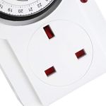 Generic Plug Socket, Mechanical Outlet Timer Intelligent Timing Power Switch 24 Hour Cycle Timer Uk Plug - image 8