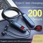 Generic Premium Bluetooth Neckband - Black - image 2