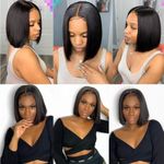 product_image_name-iyooyoo-Women's Stylish Wig Natural Black Bobo Cut, Sleek Straight Hair 12 Inch, Gift for Her-2