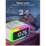 product_image_name-Generic-6-in-1 Alarm Clock with Bluetooth Speaker, Wireless Charging, FM Radio & Ambient Light - White -6