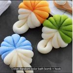 AD Large Pumkin Ball Bathing Sponge Loofah - Yellow/Orange - image 2