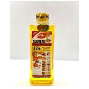 PURE TUMERIC SLIM Pure Organic Turmeric Body Oil  - Effectively Removes Pimples Acne Dark Spot - Perfect Clear Smooth Face/Body VeetGold Oil 