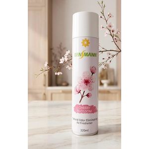 Bensmann Cherry Blossom Natural Odor Eliminating Air Freshener Spray – 320ml Room Spray