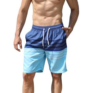 Men Swim Beach Shorts Quick Dry Swimming Trunks Drawstring Shorts