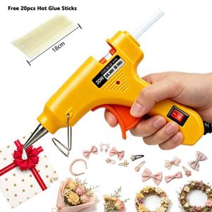 20W Mini Hot Glue G un + 20 Glue Sticks – For DIY Crafts & Jewelry Making
