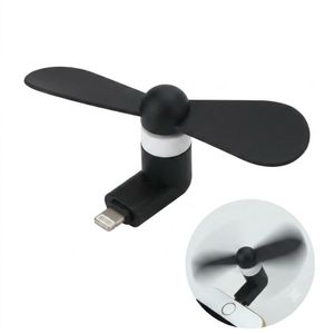 Portable OTG Mini Fan - Plugs Into IPhone Charging Port - Black