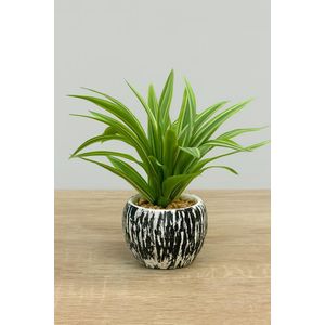 Artificial Plant Flower in Pot - Green