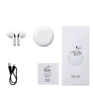 TWS Pro 6 Wireless Bluetooth Earbuds Sports Headphones