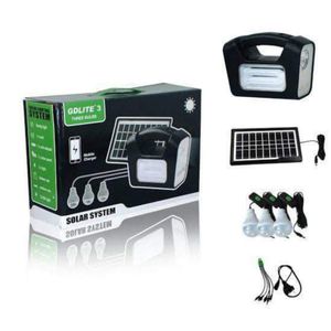GDLITE-3 Smart Solar Energy Lighting Kit - black