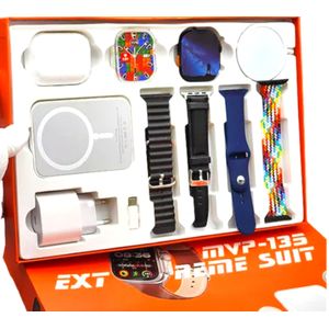 MVP-135 Xtreme Smartwatch Pack – 12-in-1 Smart with FREE MagSafe, Airrpods - BLACK 