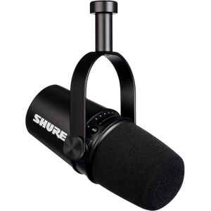 Shure MV7 USB Podcast Microphone for Podcasting, Home Recording and Gaming and XLR Output
