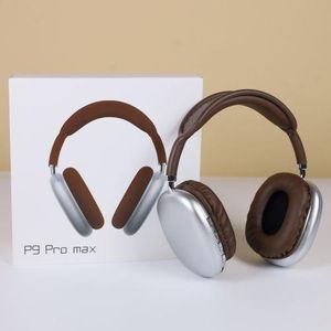 P9 Pro Max Wireless Bluetooth Headset Noise Reduction Earphones - brown