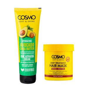 Cosmo  Curl Activator Cream + Deep Treatment Hair Mask