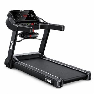 Foldable Smart Treadmill - BlackMotorized Folding Treadmill with Multifunctional Massager & LED Display - Black