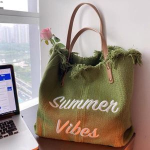 Fashion Summer Vibes Ladies Tote Handbag - Green