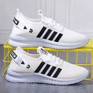CFZIYOU Fashion 2024 Men's Sneakers Breathable Sports Shoes Lightweight Running Sneakers- White