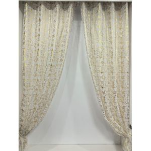 2pcs Gold Foile Voiles - 200 x 270cm