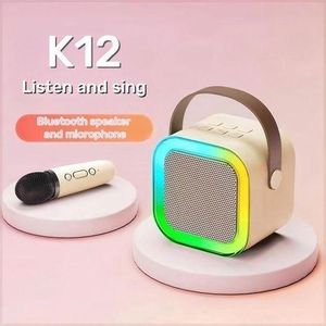 Karaoke Machine Portable Bluetooth Speaker Wireless Microphone Hifi Home Singing Speaker Children'S Gift