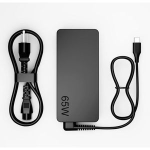 65W USB-C Laptop Charger Adapter - Black