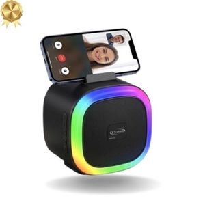 New Portable Bluetooth Speakers – Colorful LED Wireless Speaker works with for phones, car, laptop, tv, & Mic Microphone 